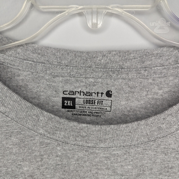 Like new without tags Carhartt Loose Fit Long Sleeve Shirt Size men's 2XL - Picture 3 of 4
